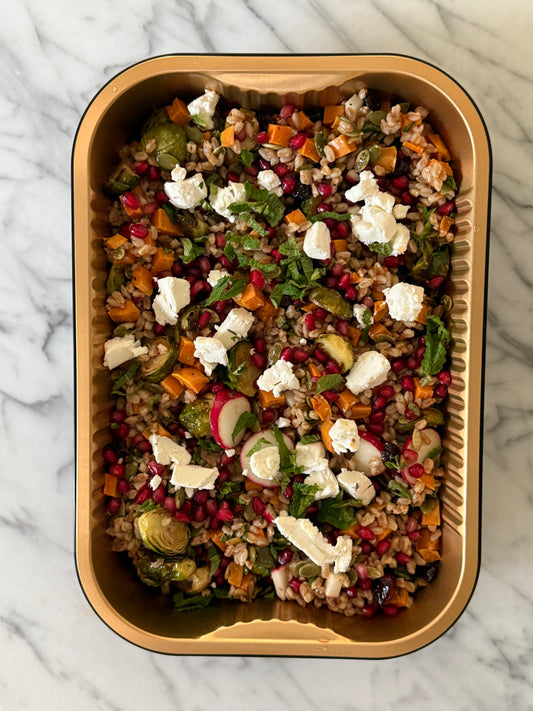 Farro & Brussels Sprout Confetti Salad