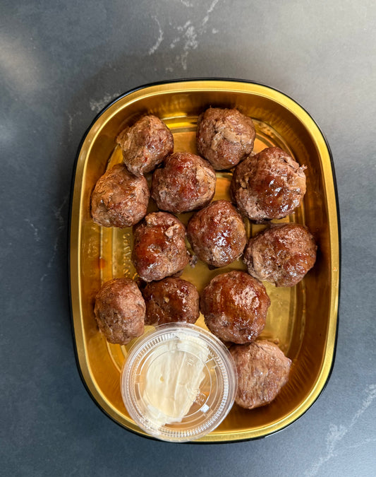 Lamb Meatballs with Pomegranate Glaze