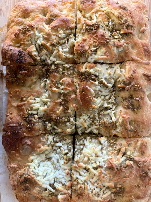 Zaatar & Cheese Focaccia Bread