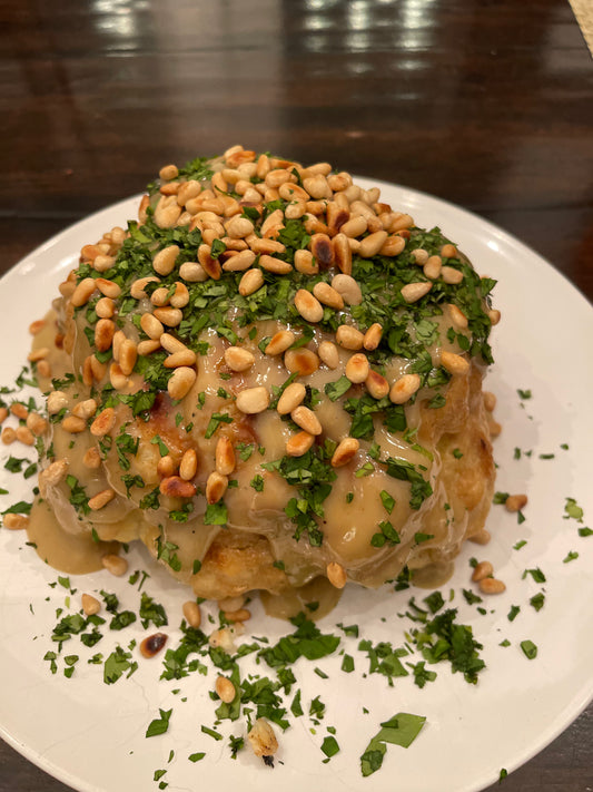 Roasted Cauliflower With Lemon Tahini Sauce