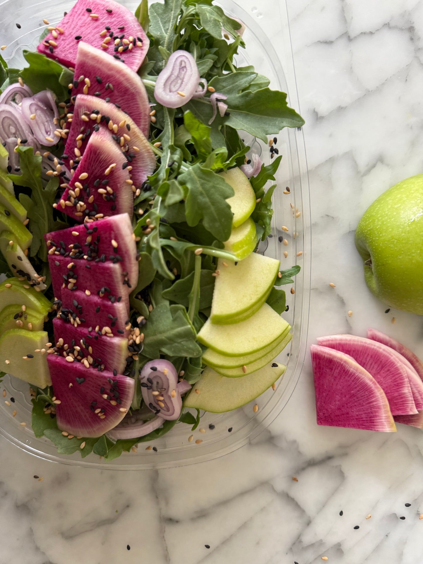 Watermelon Radish Salad with Asian Citrus Vinagrette