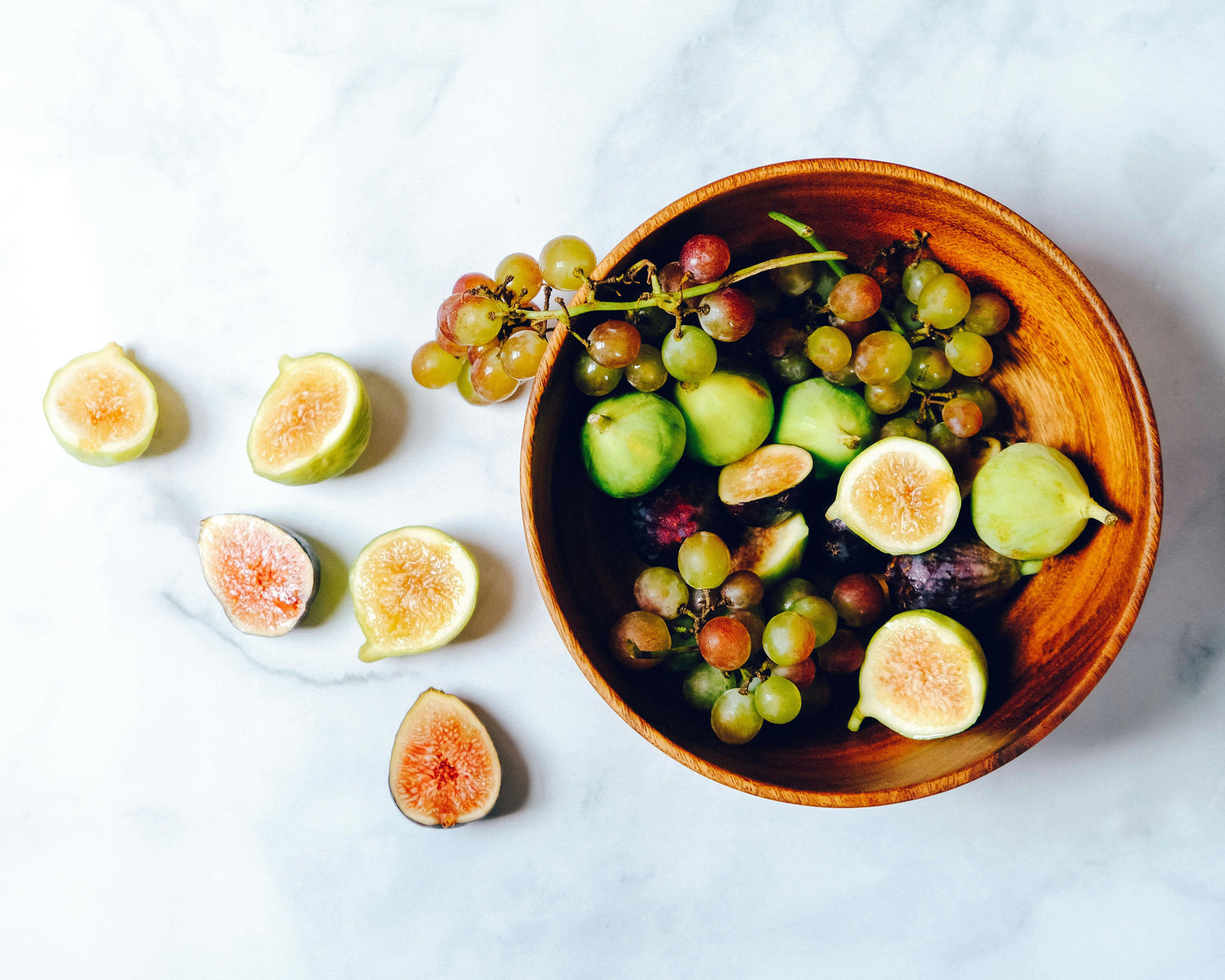 Arugula-Bulgur Salad with figs and feta cheese