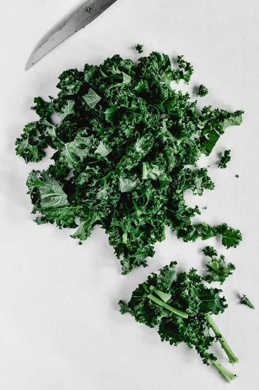 Kale Parmesan Apple Celery Walnut Salad with Anchovy Dressing